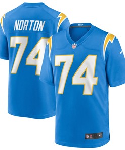 Storm Norton Los Angeles Chargers Team Game Jersey - Powder Blue Nfl