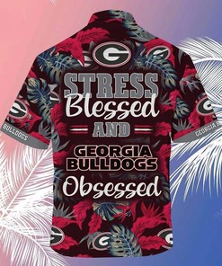Stress Blessed And Georgia Bulldogs Obsessed Uga Hawaiian Shirt