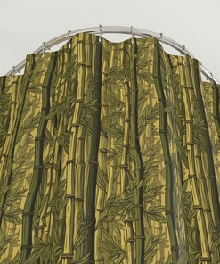 Stylish Bamboo Shower Curtain with Home Decor Design - Perfect for Modern Bathrooms