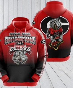 Sugar Bowl Champions Georgia Bulldogs 3D All Over Print Zip Hoodie Gifts for NCAA Fans