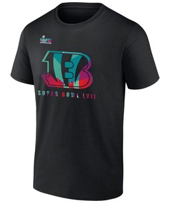 Super Bowl LVII Champions Cincinnati Bengals Bound Shimmer Black Men T-Shirt