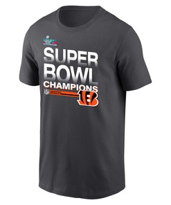 Super Bowl LVII Champions Cincinnati Bengals Locker Room Trophy Collection Dark Heather Men T-Shirt