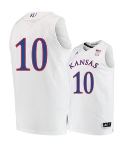 Sviatoslav Mykhailiuk 10 Kansas Jayhawks Basketball Men Jersey - White