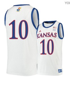 Sviatoslav Mykhailiuk 10 Kansas Jayhawks Basketball Youth Jersey - Beige