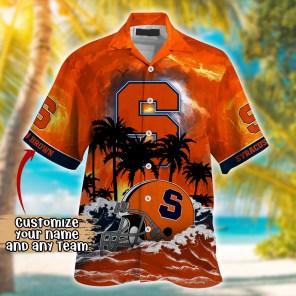 Syracuse Orange NCAA Best Hawaiian Shirt Ever- Customize Any Team Any League