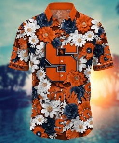 Syracuse Orange NCAA Flower Hawaii Shirt For Fans Ver 4