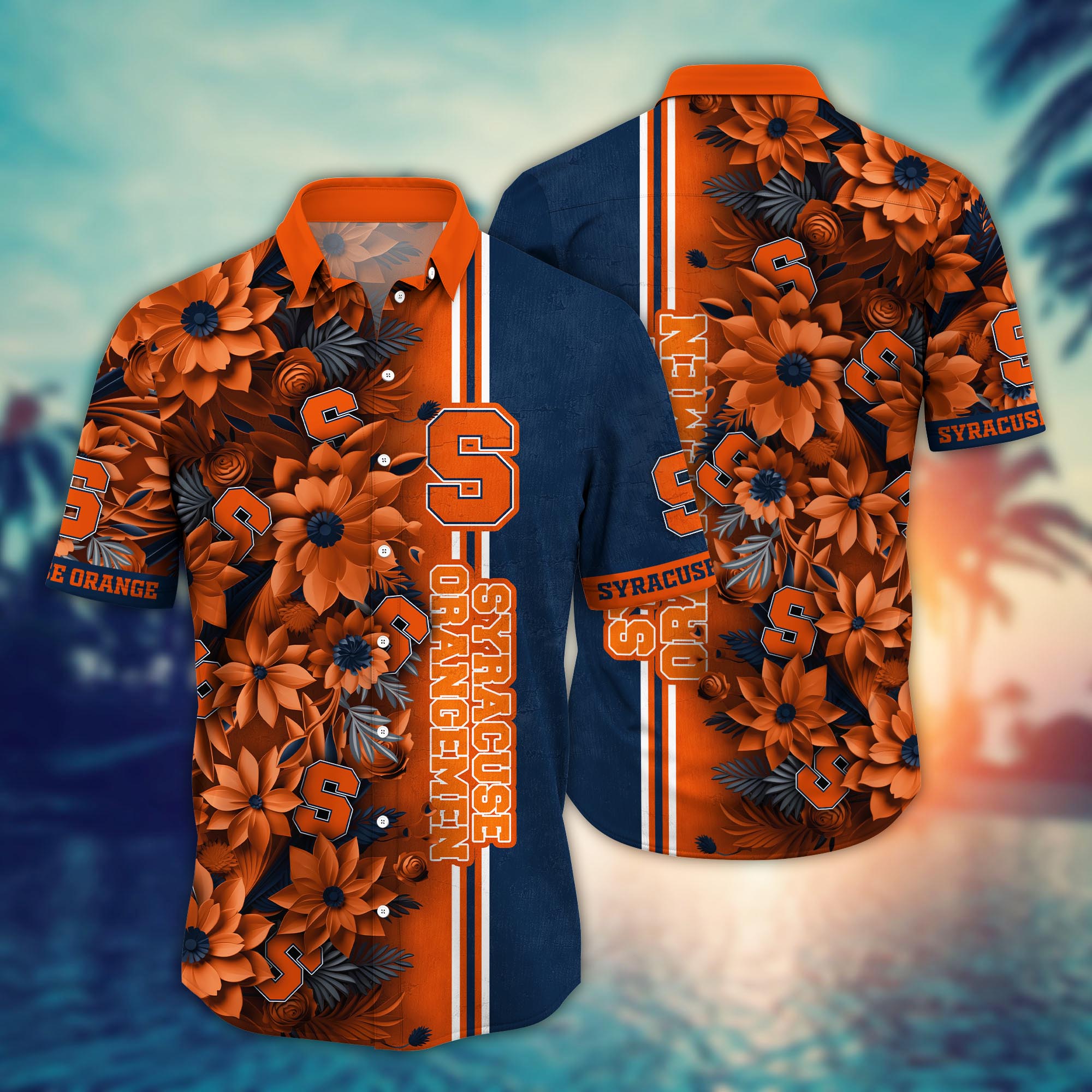 Syracuse Orange NCAA Flower Hawaii Shirt For Fans Ver 5