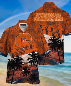 Syracuse Orange NCAA Palm Tree Pattern Hawaii Shirt For Sports Fans
