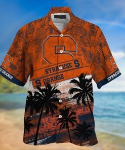 Syracuse Orange NCAA Palm Tree Pattern Hawaii Shirt For Sports Fans