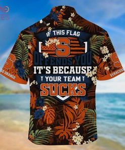 Syracuse Orange Summer Hawaiian Shirts, With Tropical Patterns for Fans