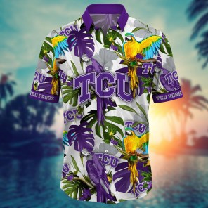 TCU Horned Frogs NCAA Flower Hawaii Shirt For Fans Ver 1