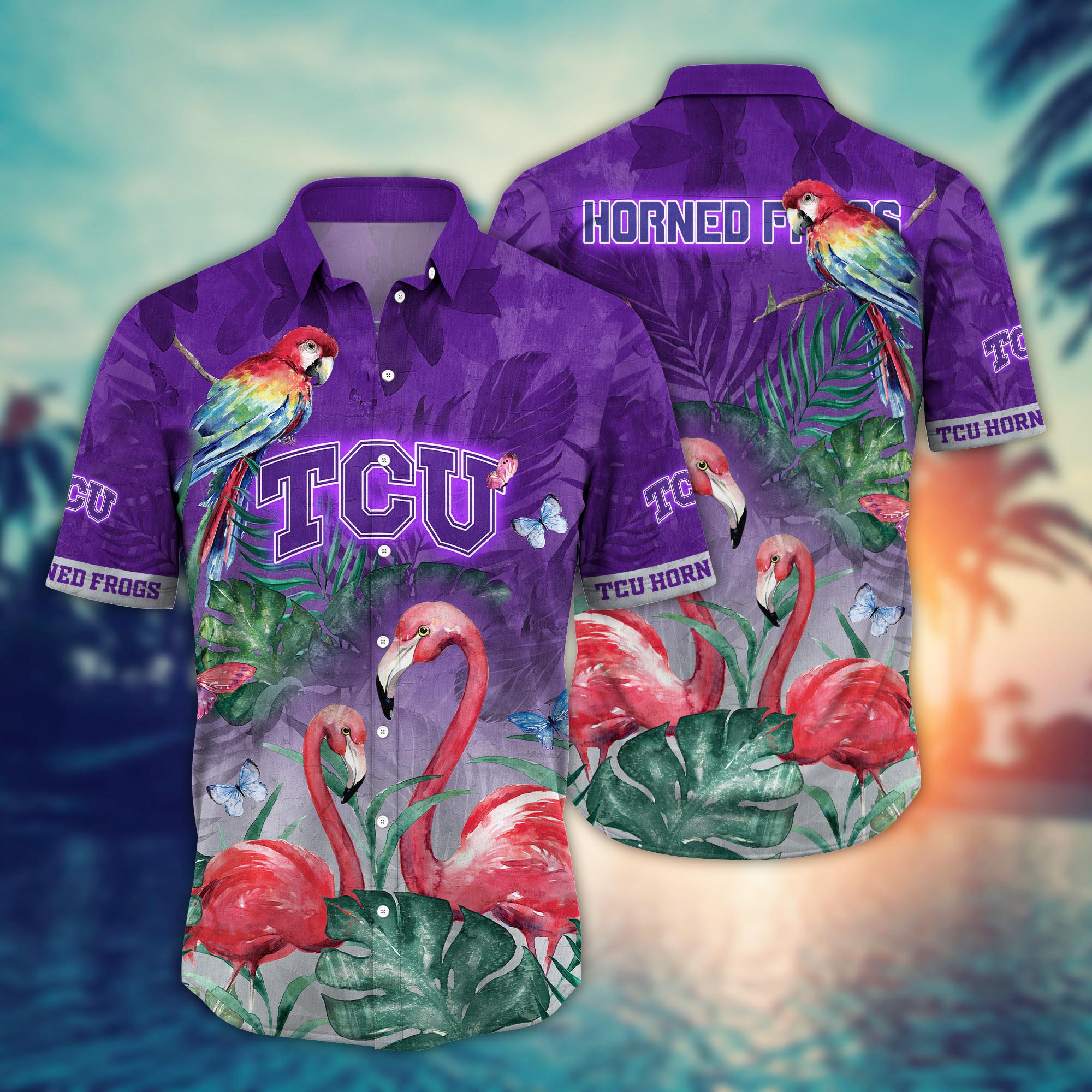 TCU Horned Frogs NCAA Flower Hawaii Shirt For Fans Ver 11