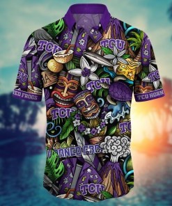 TCU Horned Frogs NCAA Flower Hawaii Shirt For Fans Ver 15