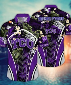 TCU Horned Frogs NCAA Flower Hawaii Shirt For Fans Ver 16