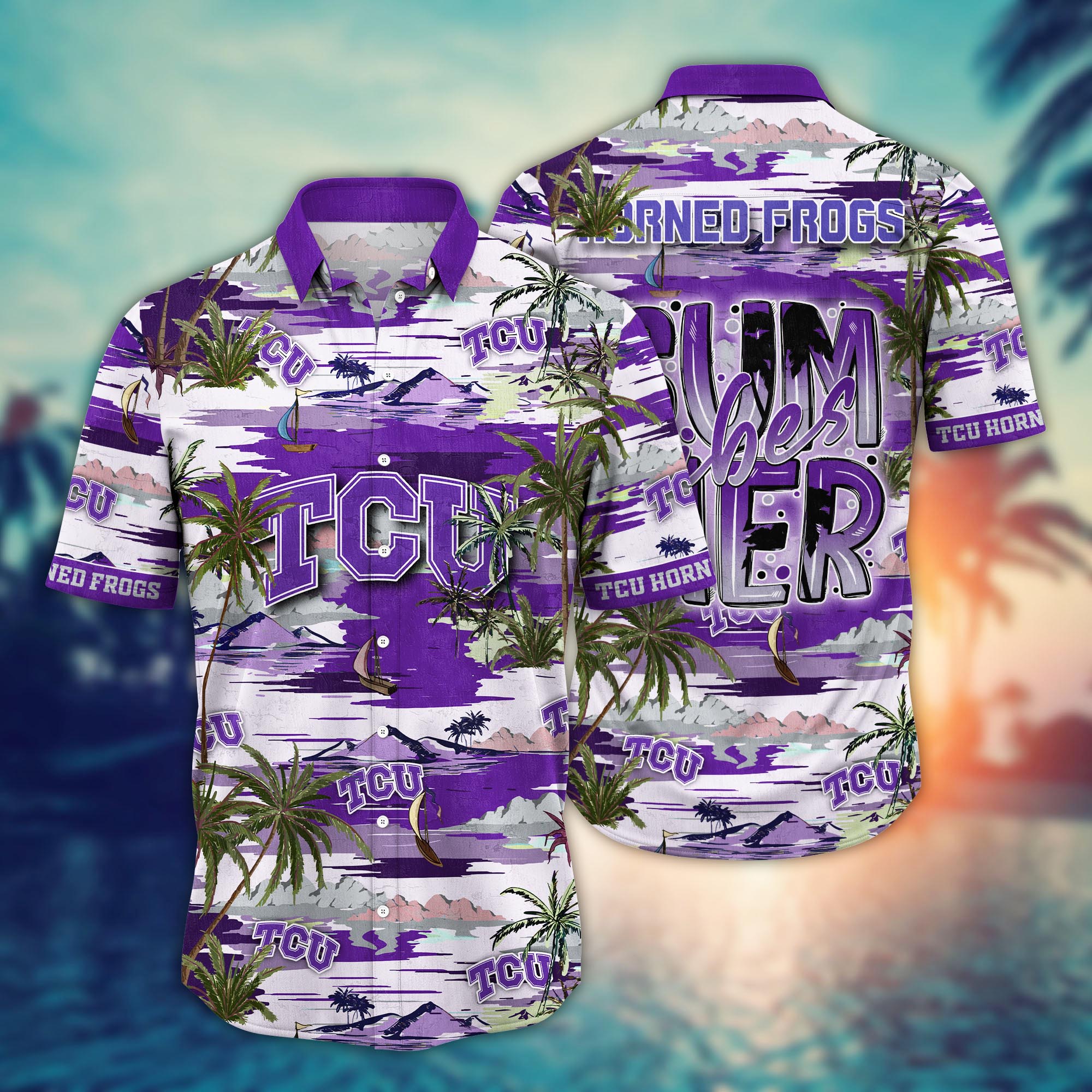 TCU Horned Frogs NCAA Flower Hawaii Shirt For Fans Ver 17