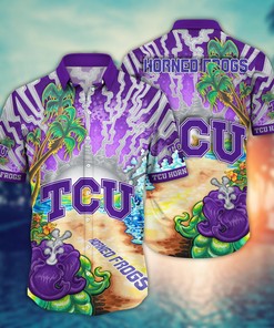 TCU Horned Frogs NCAA Flower Hawaii Shirt For Fans Ver 2