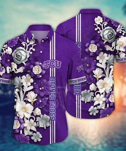 TCU Horned Frogs NCAA Flower Hawaii Shirt For Fans Ver 23