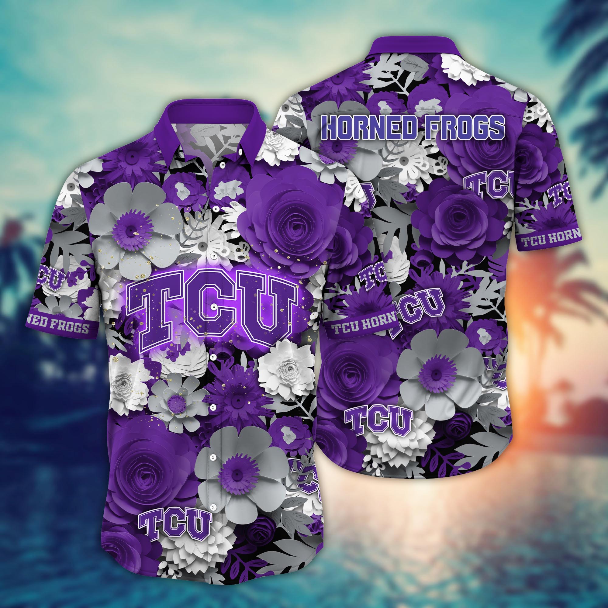 TCU Horned Frogs NCAA Flower Hawaii Shirt For Fans Ver 27
