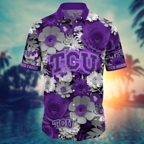 TCU Horned Frogs NCAA Flower Hawaii Shirt For Fans Ver 27