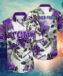 TCU Horned Frogs NCAA Flower Hawaii Shirt For Fans Ver 29
