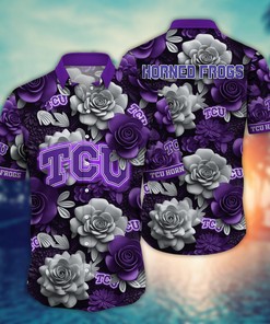 TCU Horned Frogs NCAA Flower Hawaii Shirt For Fans Ver 37