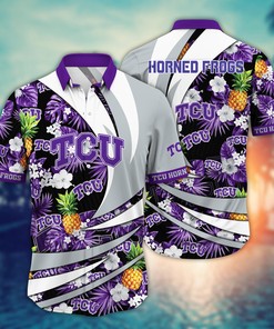 TCU Horned Frogs NCAA Flower Hawaii Shirt For Fans Ver 6
