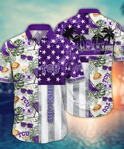 TCU Horned Frogs NCAA Flower Hawaii Shirt For Fans Ver 7
