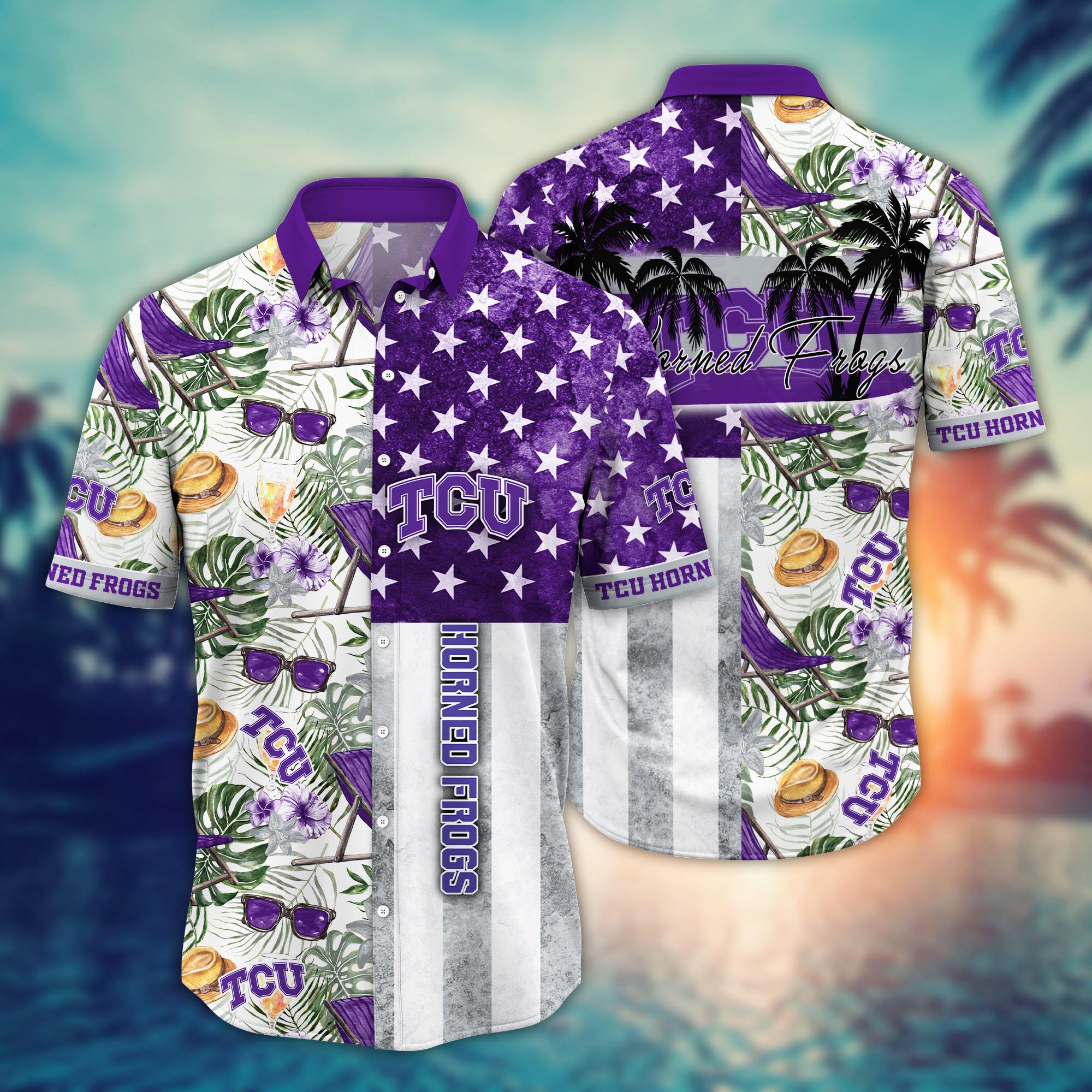TCU Horned Frogs NCAA Flower Hawaii Shirt For Fans Ver 7