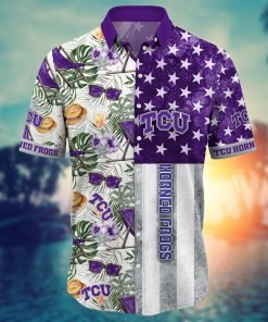 TCU Horned Frogs NCAA Flower Hawaii Shirt For Fans Ver 7