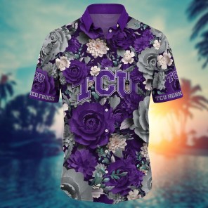 TCU Horned Frogs NCAA Flower Hawaii Shirt For Fans Ver 8