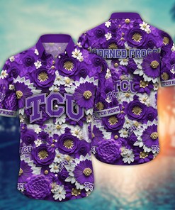 TCU Horned Frogs NCAA Hawaiian Shirt for This Summer Customize Shirt Any Team