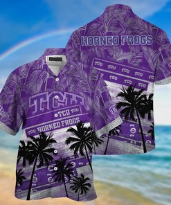 TCU Horned Frogs NCAA Palm Tree Pattern Hawaii Shirt For Sports Fans