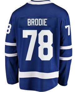T.J. Brodie 78 Toronto Maple Leafs Stanley Cup 2023 Playoffs Patch Home Breakaway Men Jersey - Blue
