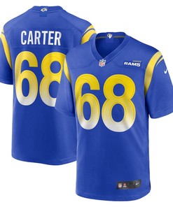 T.J. Carter Los Angeles Rams Game Player Jersey - Royal