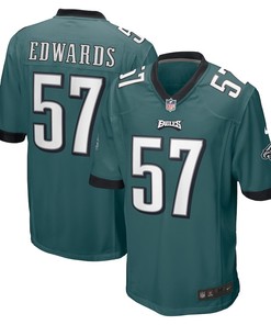 T.J. Edwards 57 Philadelphia Eagles Game Jersey - Midnight Green