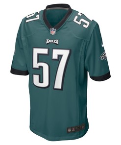 T.J. Edwards 57 Philadelphia Eagles Game Jersey - Midnight Green
