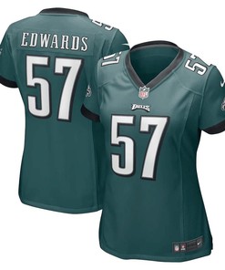 T.J. Edwards 57 Philadelphia Eagles Women's Game Jersey - Midnight Green