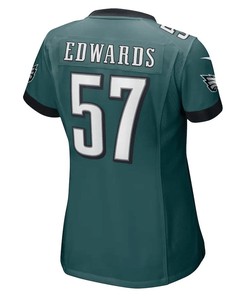 T.J. Edwards 57 Philadelphia Eagles Women's Game Jersey - Midnight Green