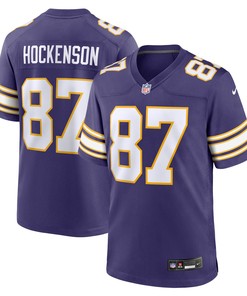 T.J. Hockenson 87 Minnesota Vikings Classic Game Men Jersey - Purple