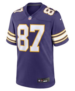 T.J. Hockenson 87 Minnesota Vikings Classic Game Men Jersey - Purple