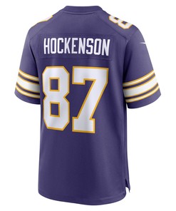 T.J. Hockenson 87 Minnesota Vikings Classic Game Men Jersey - Purple