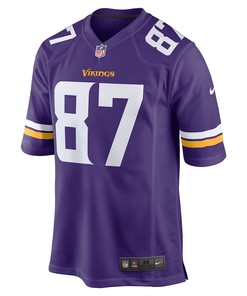 T.J. Hockenson 87 Minnesota Vikings Game Player Jersey - Purple
