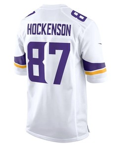T.J. Hockenson 87 Minnesota Vikings Game Player Jersey - White