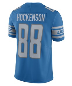 T.J. Hockenson 88 Detroit Lions Vapor Limited Jersey - Blue