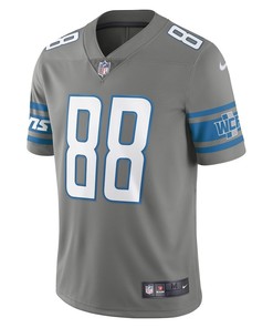 T.J. Hockenson 88 Detroit Lions Vapor Limited Jersey - Steel