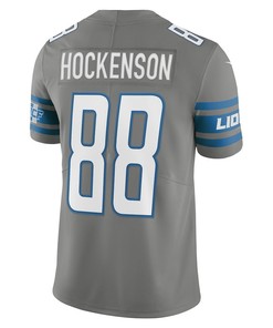 T.J. Hockenson 88 Detroit Lions Vapor Limited Jersey - Steel