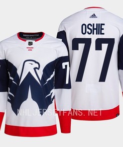 T.J. Oshie 77 Washington Capitals 2023 Jersey Stadium White Primegreen