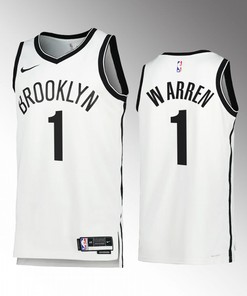 T.J. Warren 1 2022-23 Brooklyn Nets White Association Edition Jersey Swingman