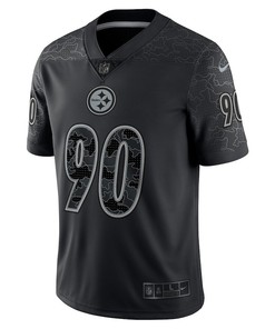 T.J. Watt 90 Pittsburgh Steelers RFLCTV Limited Jersey - Black