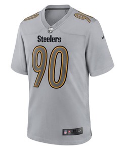 T.J. Watt Pittsburgh Steelers Atmosphere Fashion Game Jersey - Gray